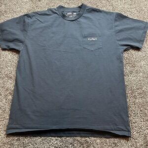 EVANS T Shirt Men XL Gray Drum Heads Graphic Print Cotton All Weather Pocket Tee